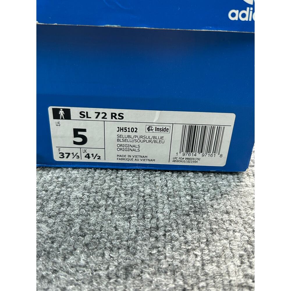 Adidas SL 72 RS Blue Yellow Running Shoes Women's Size 5 - Picture 8 of 9